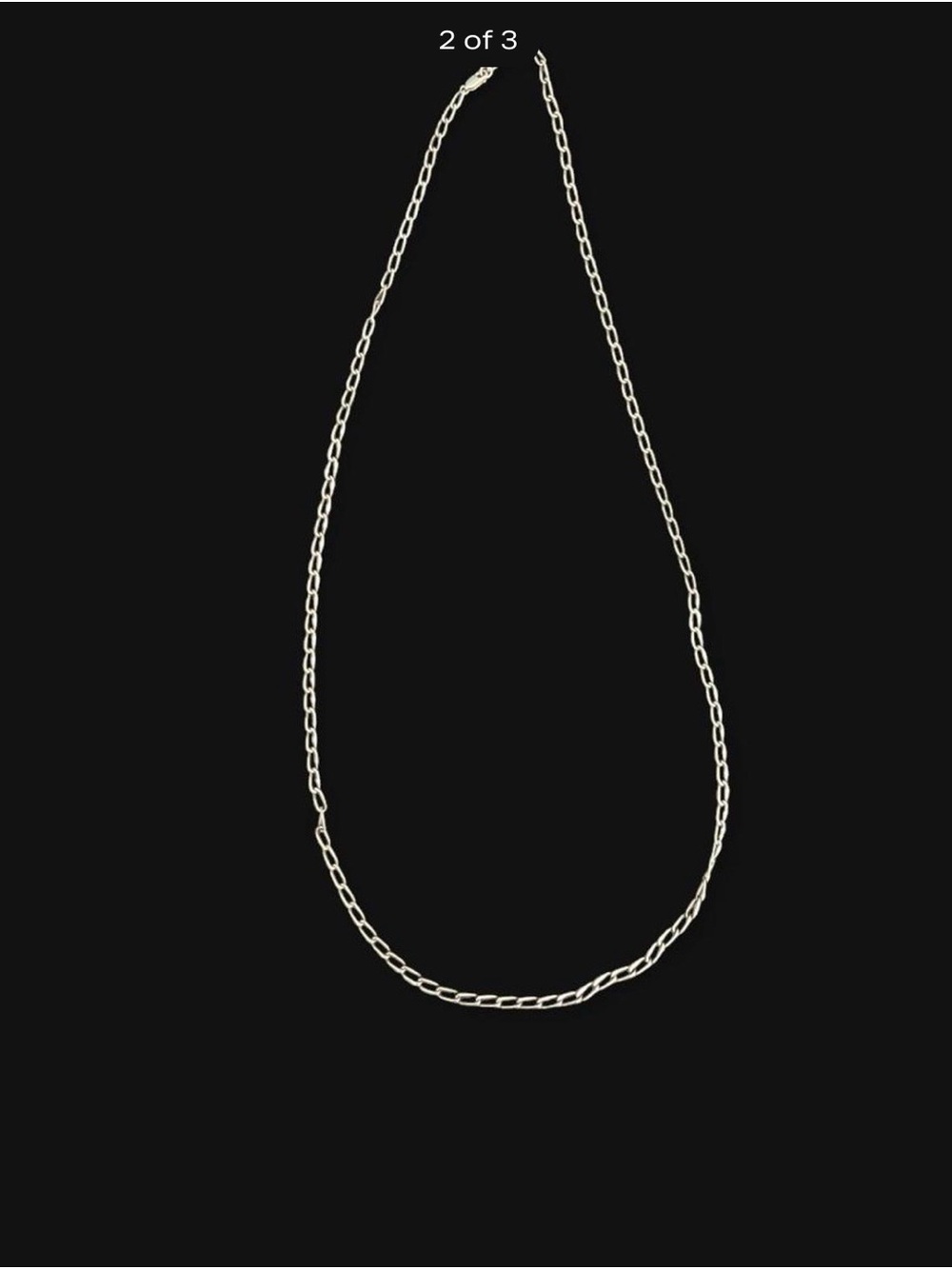 Meg Girard 30” Delicate Silver Paperclip Link Necklace - Modern Women's Jewelry